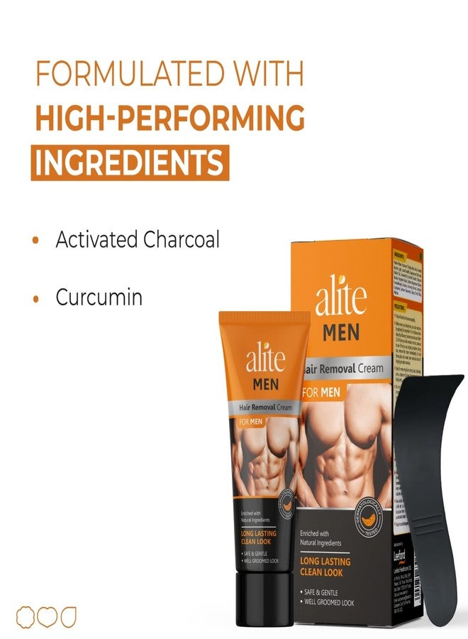 Alite Hair Removal Cream for Men | Instant & Painless Hair Removal | Moisturizes & De-Tans | Safe & Gentle for a Well-Groomed Look | Softens Skin & Works Quickly Pack of 2 (Each 60g) - Image 2